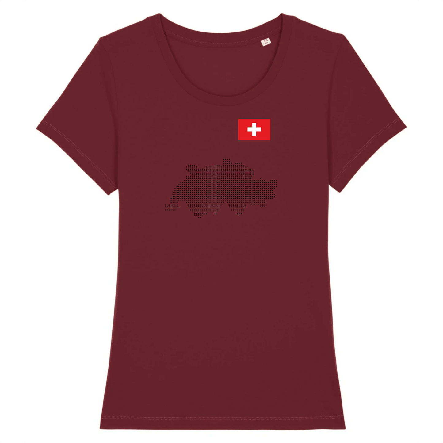 T-shirt BIO femme | Suisse map