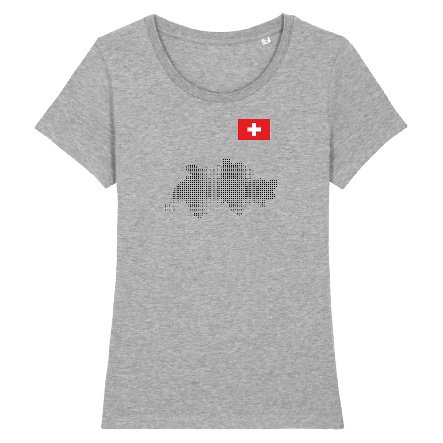 T-shirt BIO femme | Suisse map