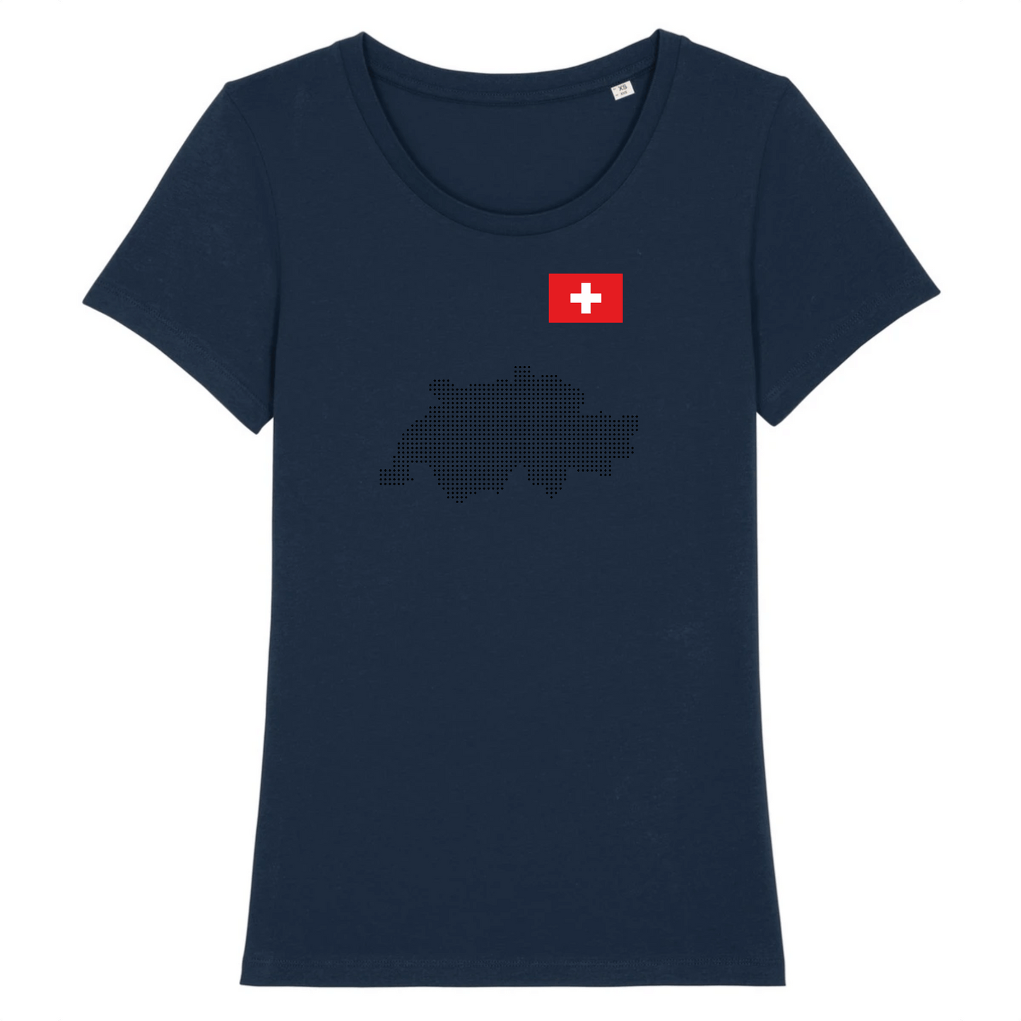 T-shirt BIO femme | Suisse map
