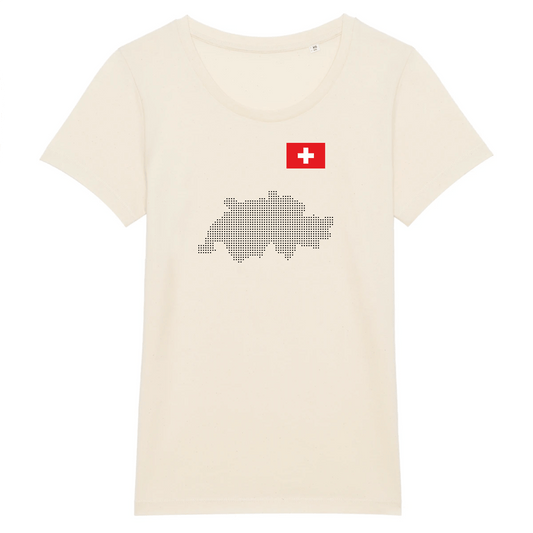 T-shirt BIO femme | Suisse map