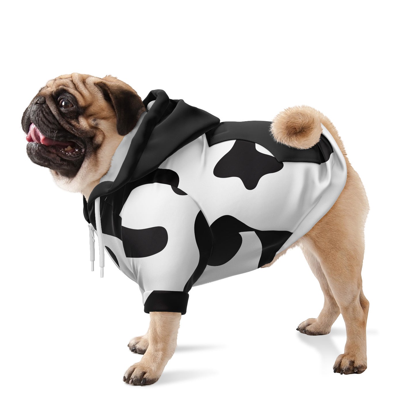 Sweat à capuche zippé pour chiens | Vache