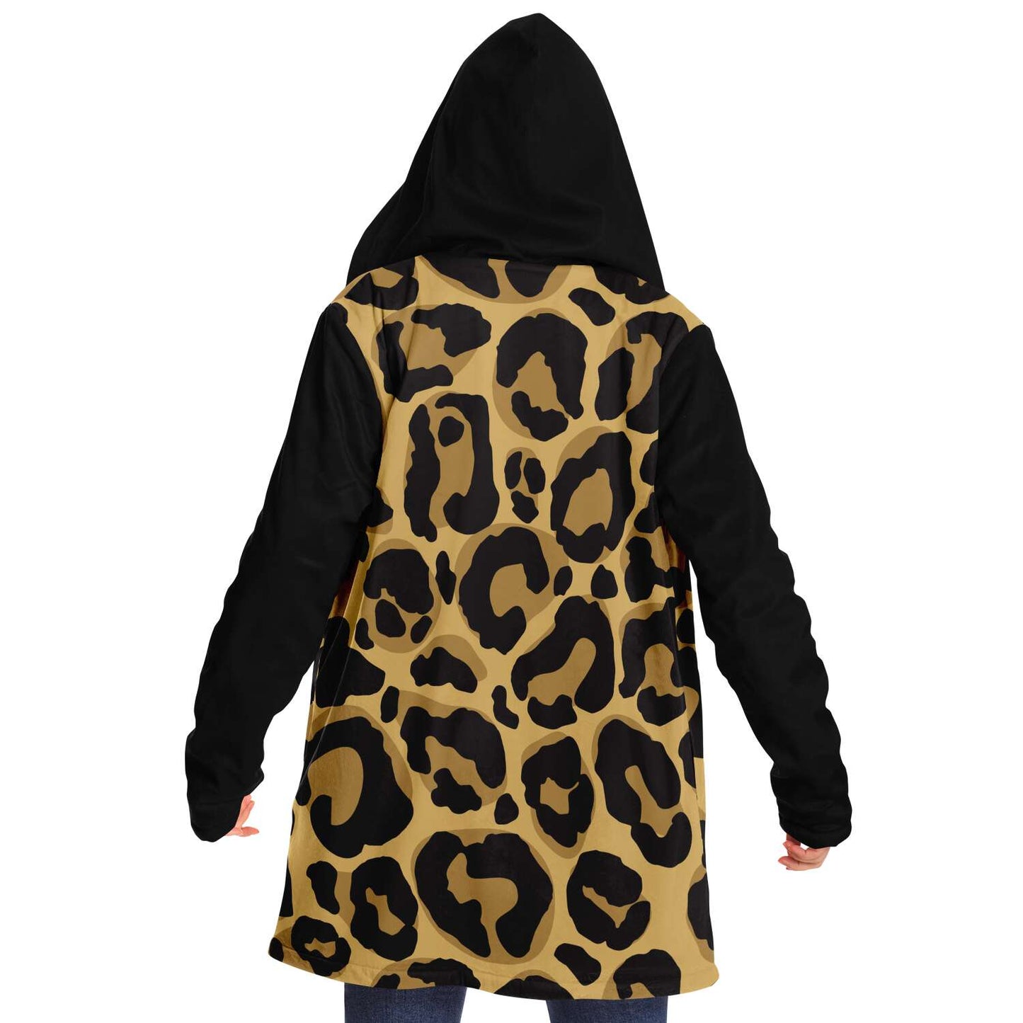 Cloak Hoodie | Léopard noir