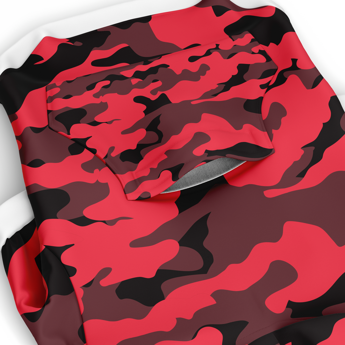 Sweat à capuche zippé pour chiens | Camouflage rouge