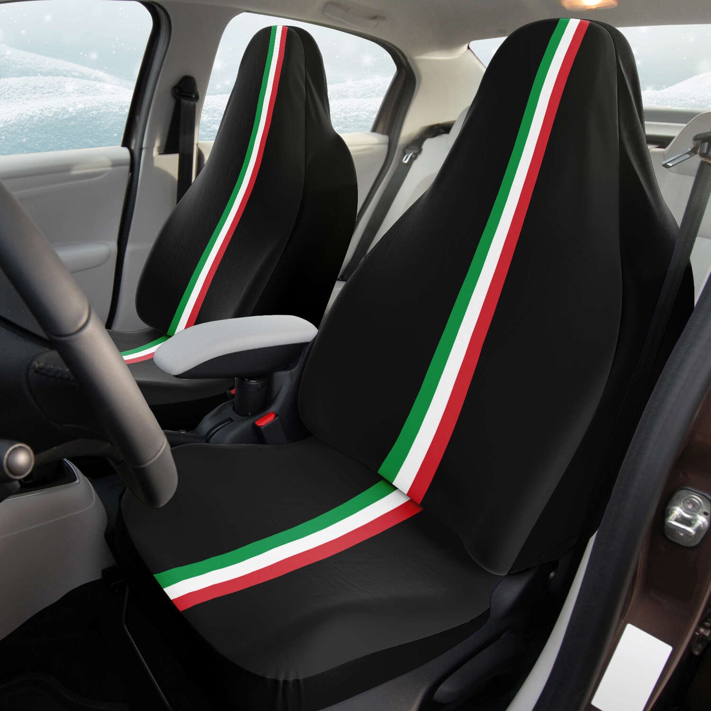 Duo Autositzbezüge | Italia schwarz