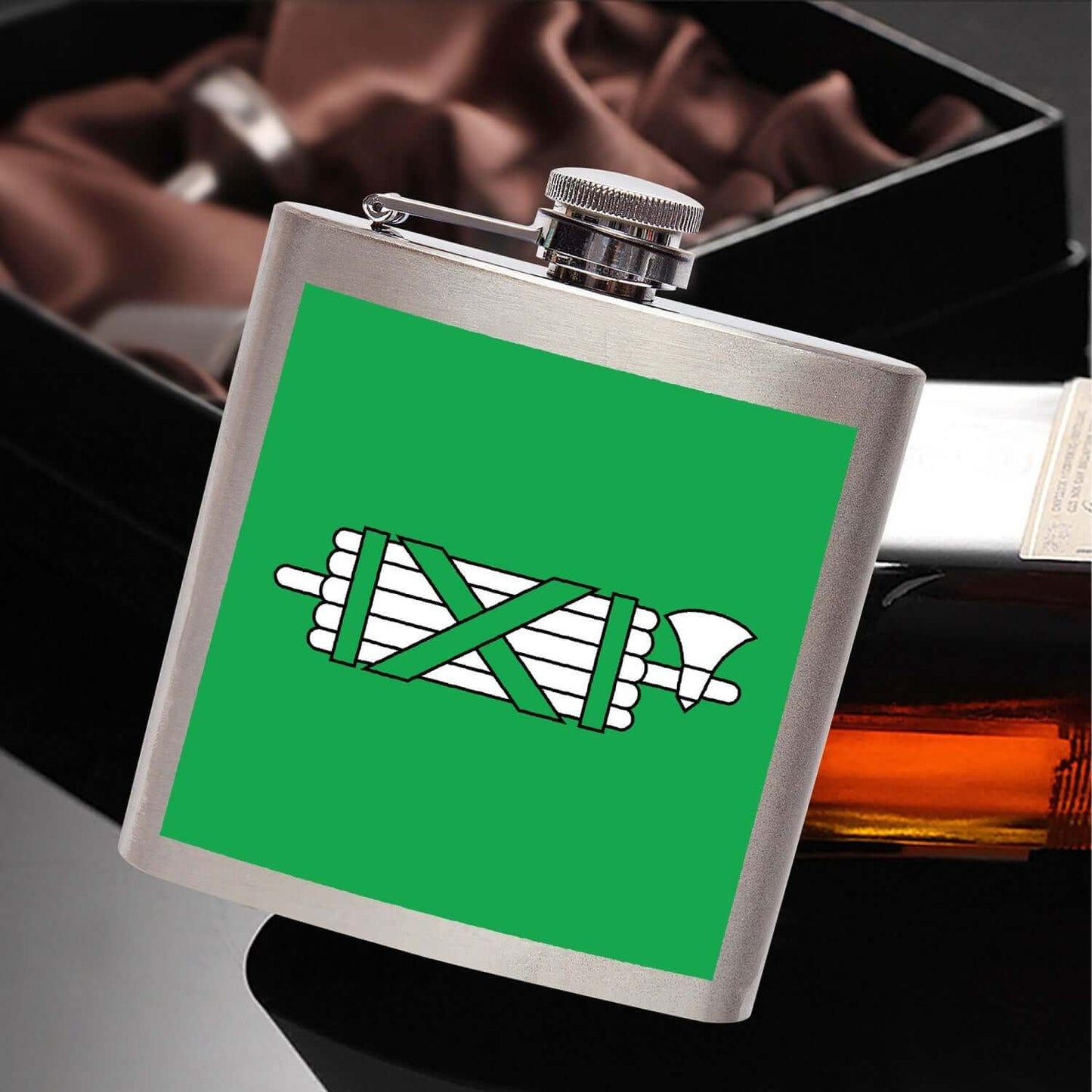 St. Gallen Flasque de poche en acier inoxydable