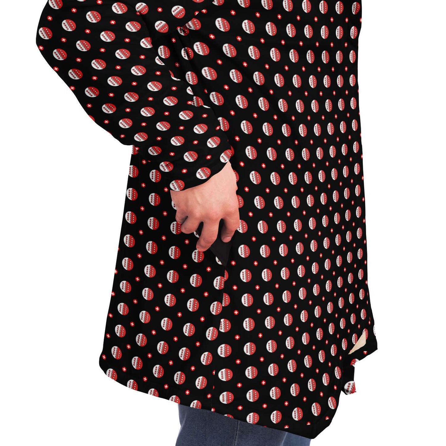 Microfleece Cape Coat | Walliser Muster