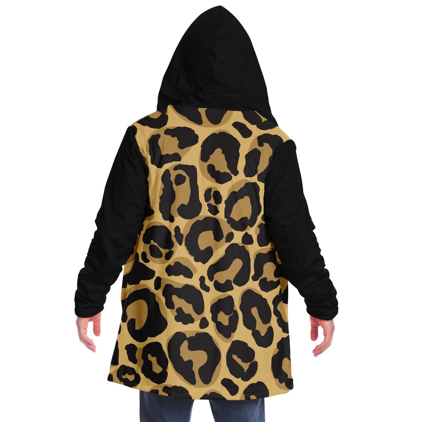 Cloak Hoodie | Léopard noir