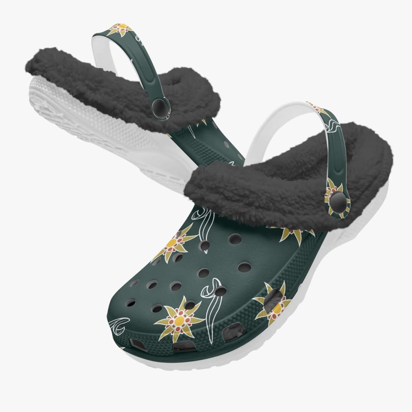 Gefütterte Sandalen/Schlappen Edelweiss