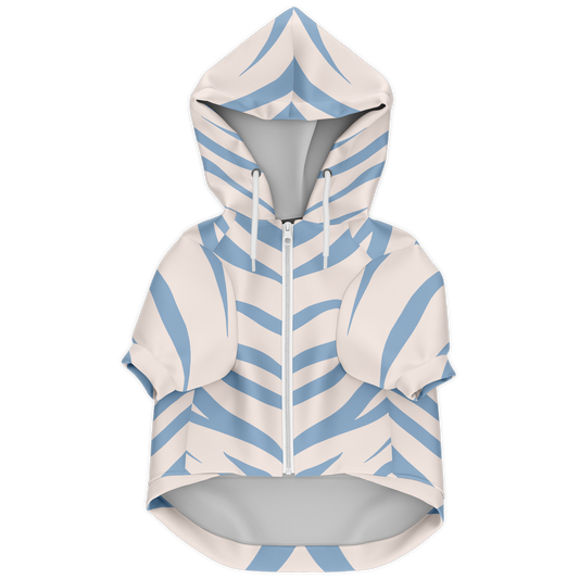 Sweat à capuche zippé pour chiens | Zebra