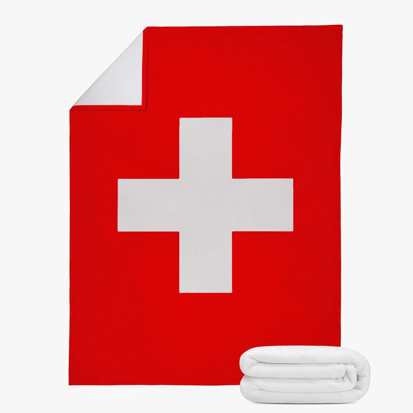 Couverture polaire Suisse drapeau