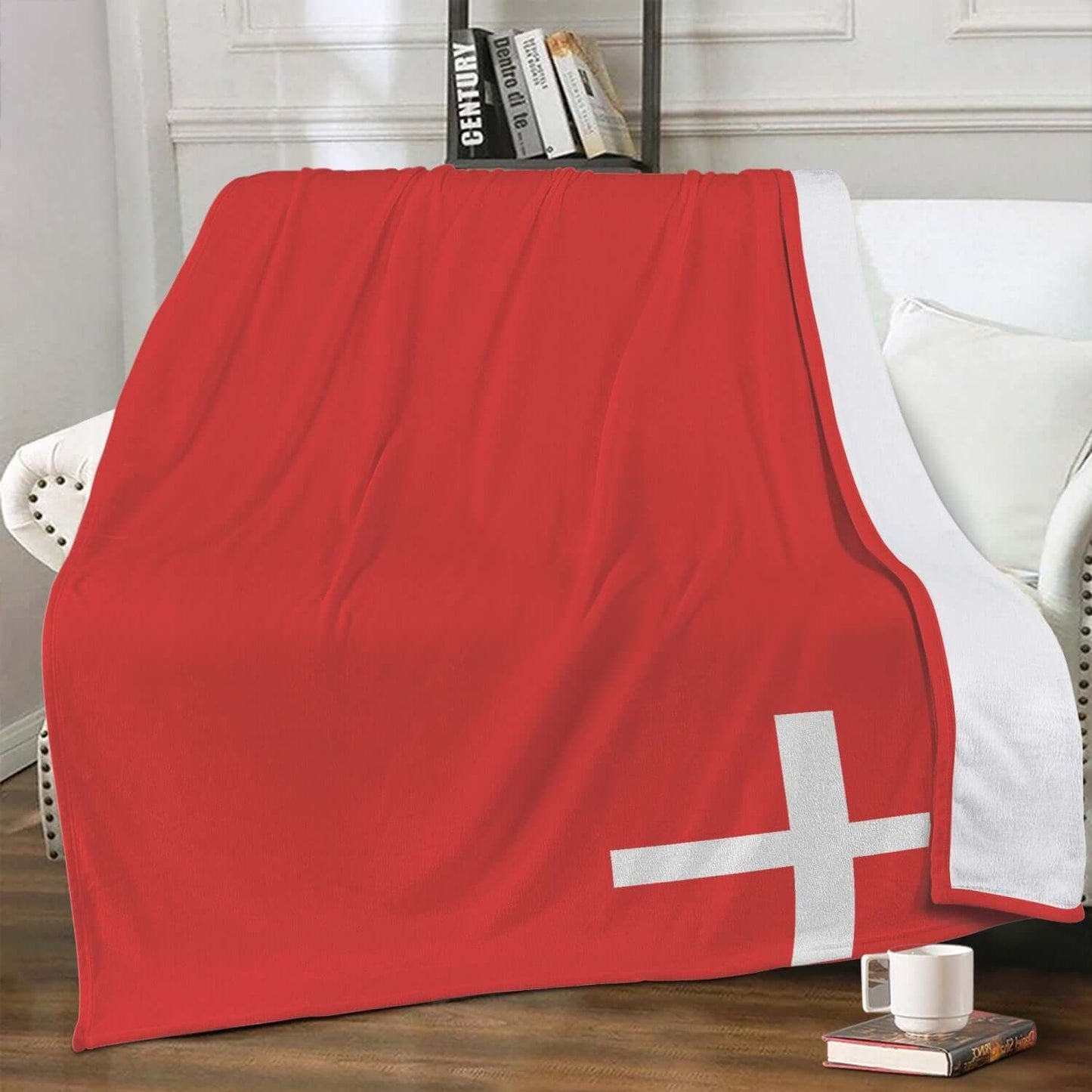 Couverture polaire Schwytz drapeau