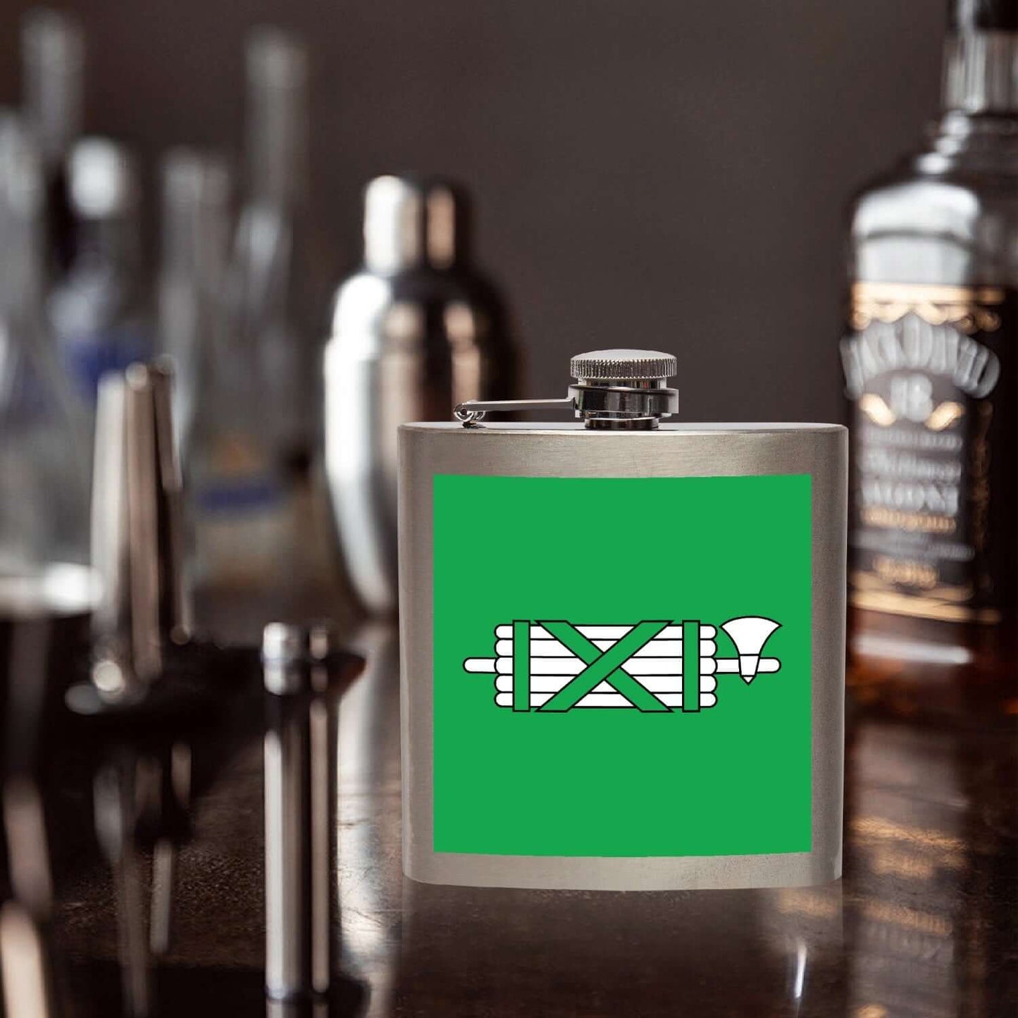 St. Gallen Flasque de poche en acier inoxydable