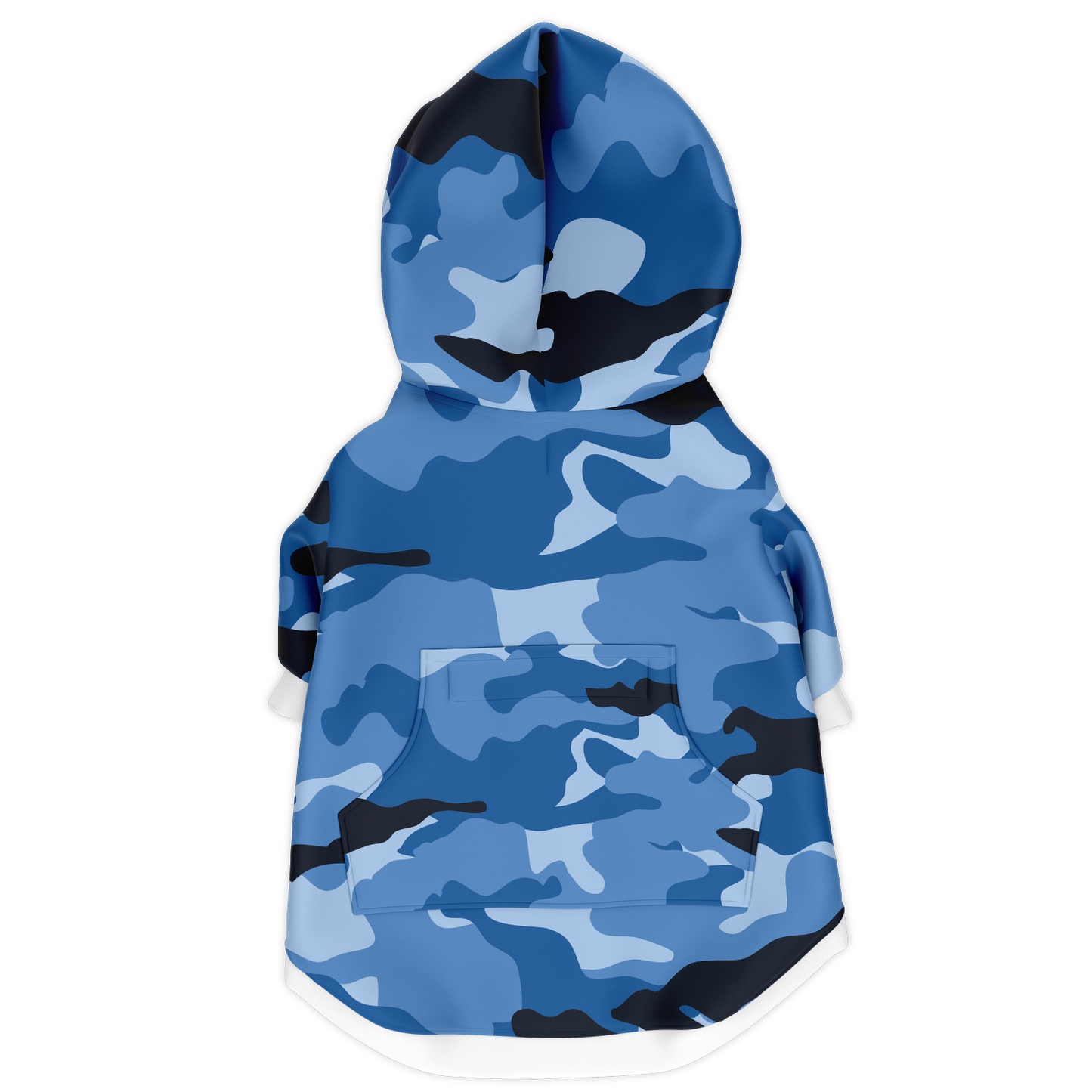 Kapuzenpulli mit Reißverschluss für Hunde | Blaue Tarnung
