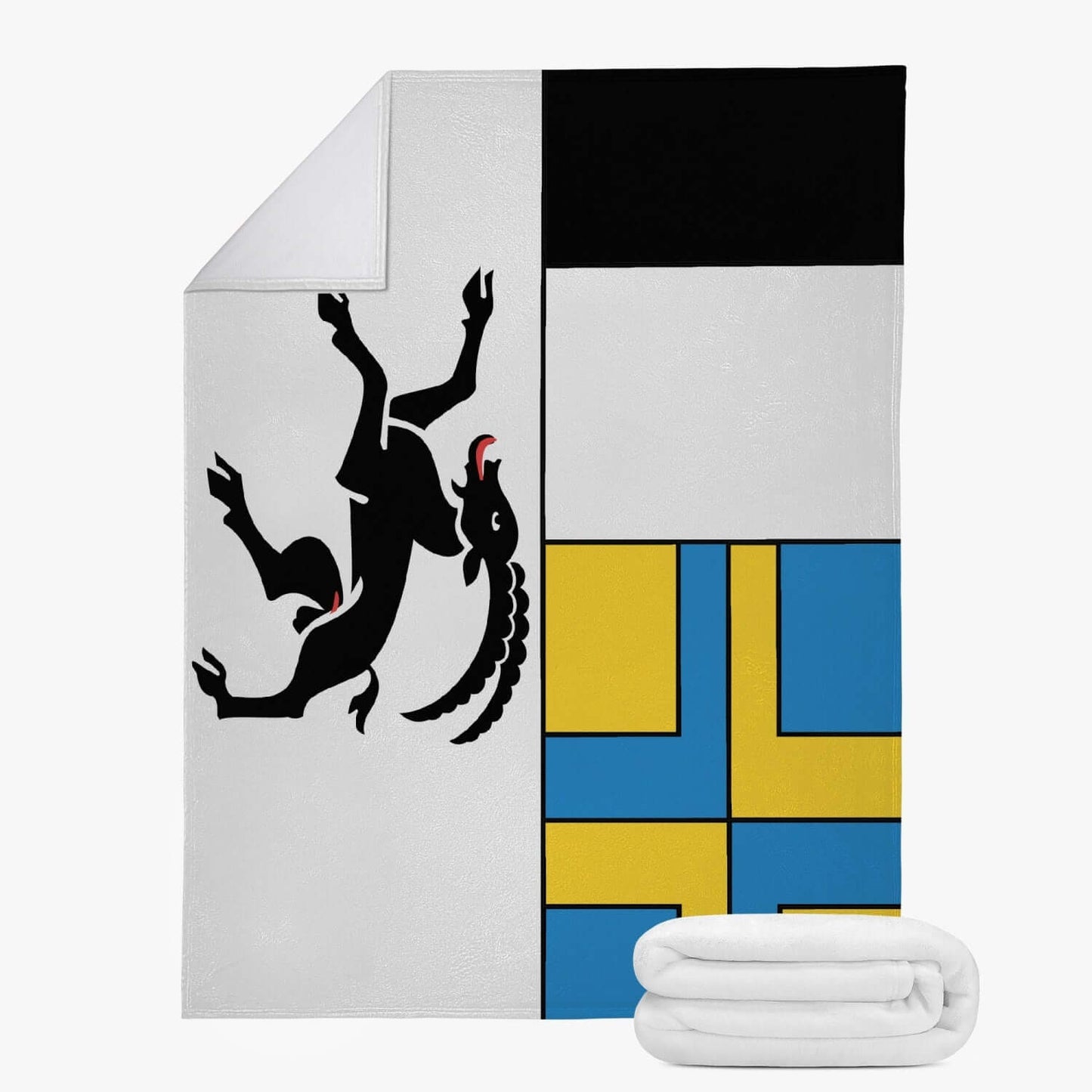 Couverture polaire Grisons drapeau