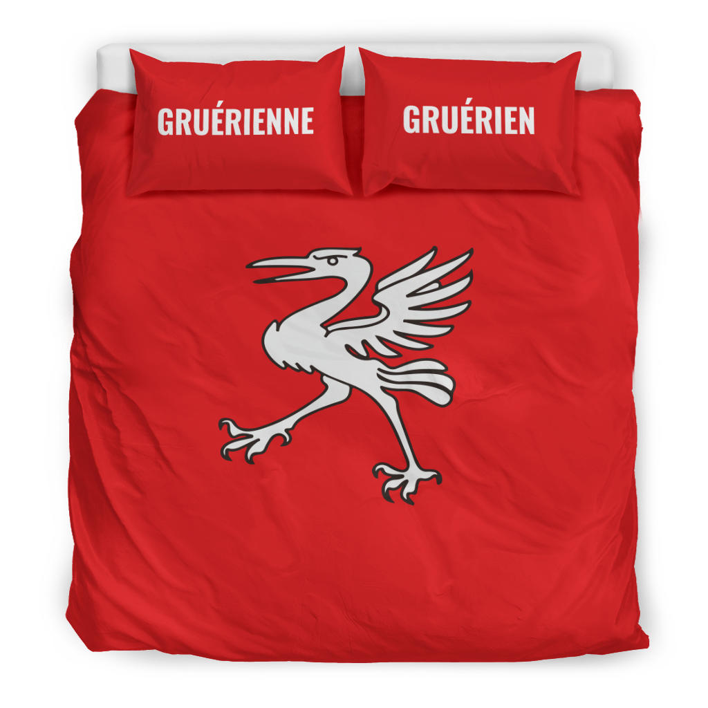 Housse de couette Gruérienne/Gruérien+ taies d'oreiller