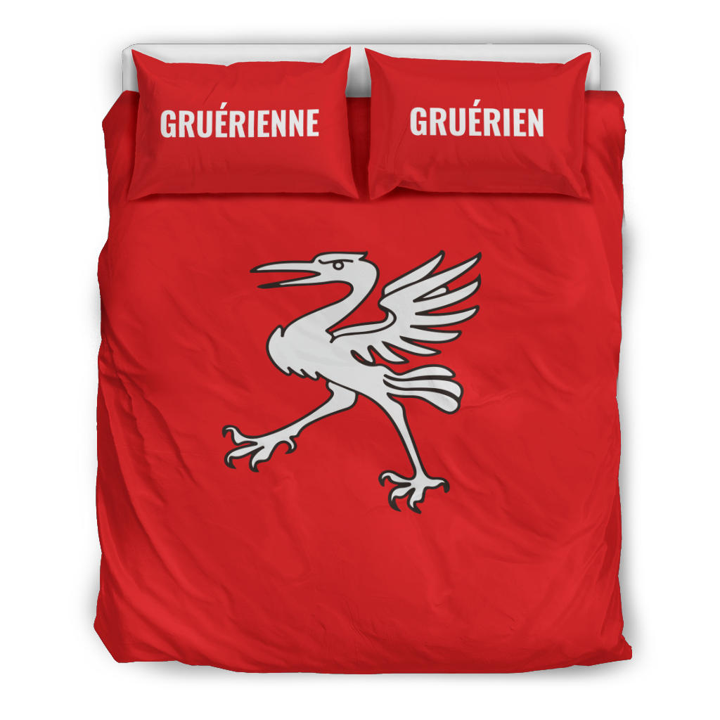 Housse de couette Gruérienne/Gruérien+ taies d'oreiller
