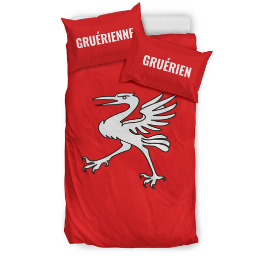 Housse de couette Gruérienne/Gruérien+ taies d'oreiller