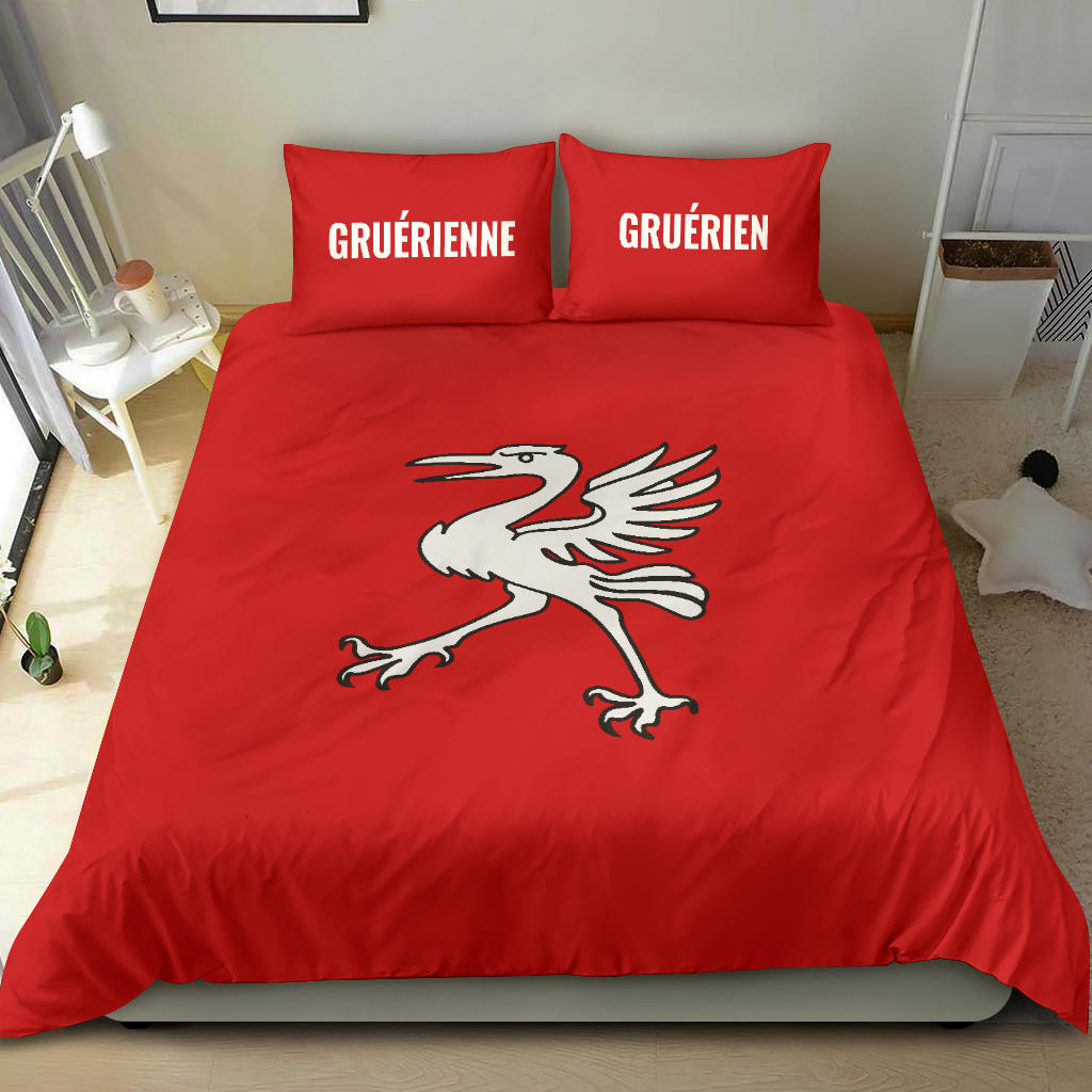 Housse de couette Gruérienne/Gruérien+ taies d'oreiller