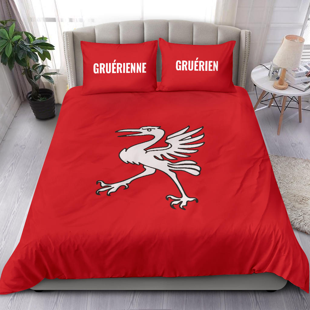 Housse de couette Gruérienne/Gruérien+ taies d'oreiller