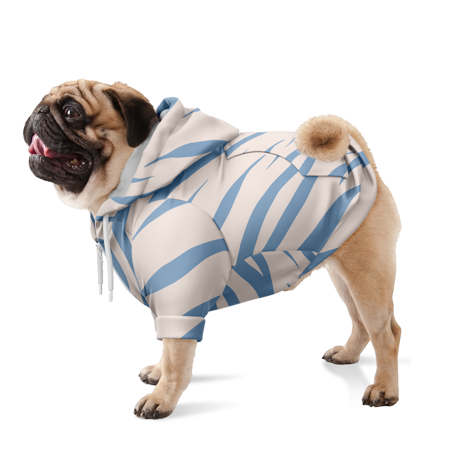 Sweat à capuche zippé pour chiens | Zebra