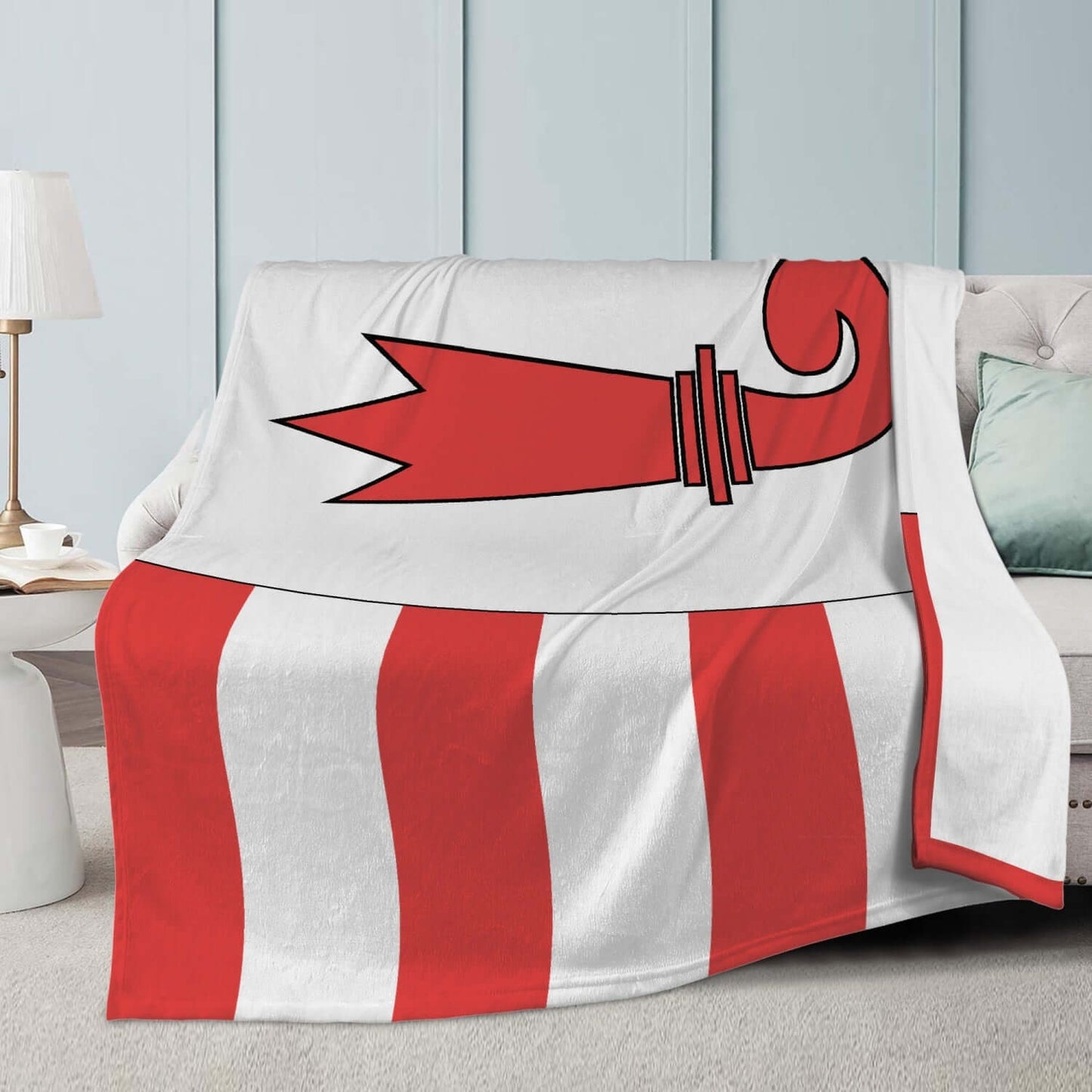 Couverture polaire Jura drapeau