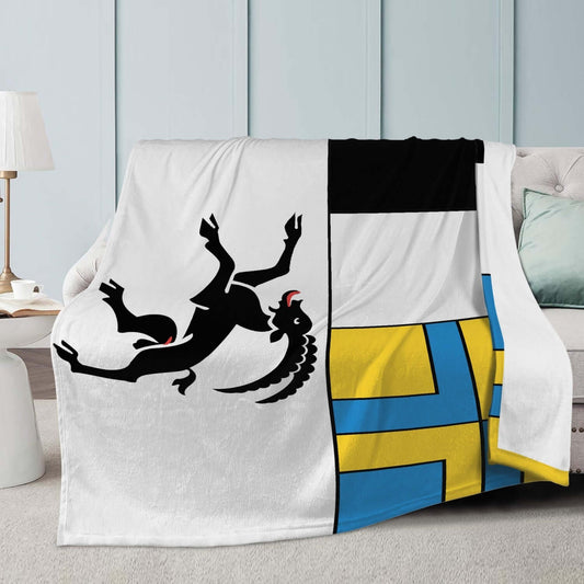 Couverture polaire Grisons drapeau