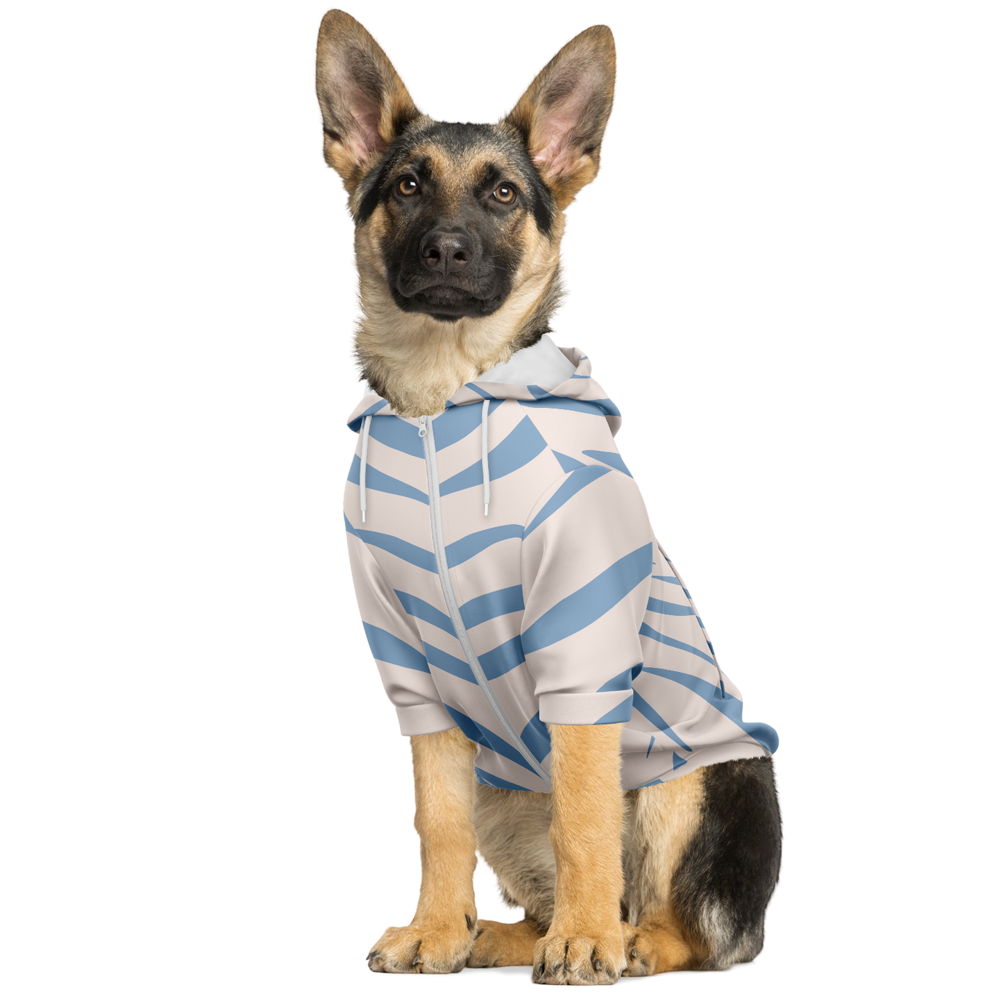 Sweat à capuche zippé pour chiens | Zebra