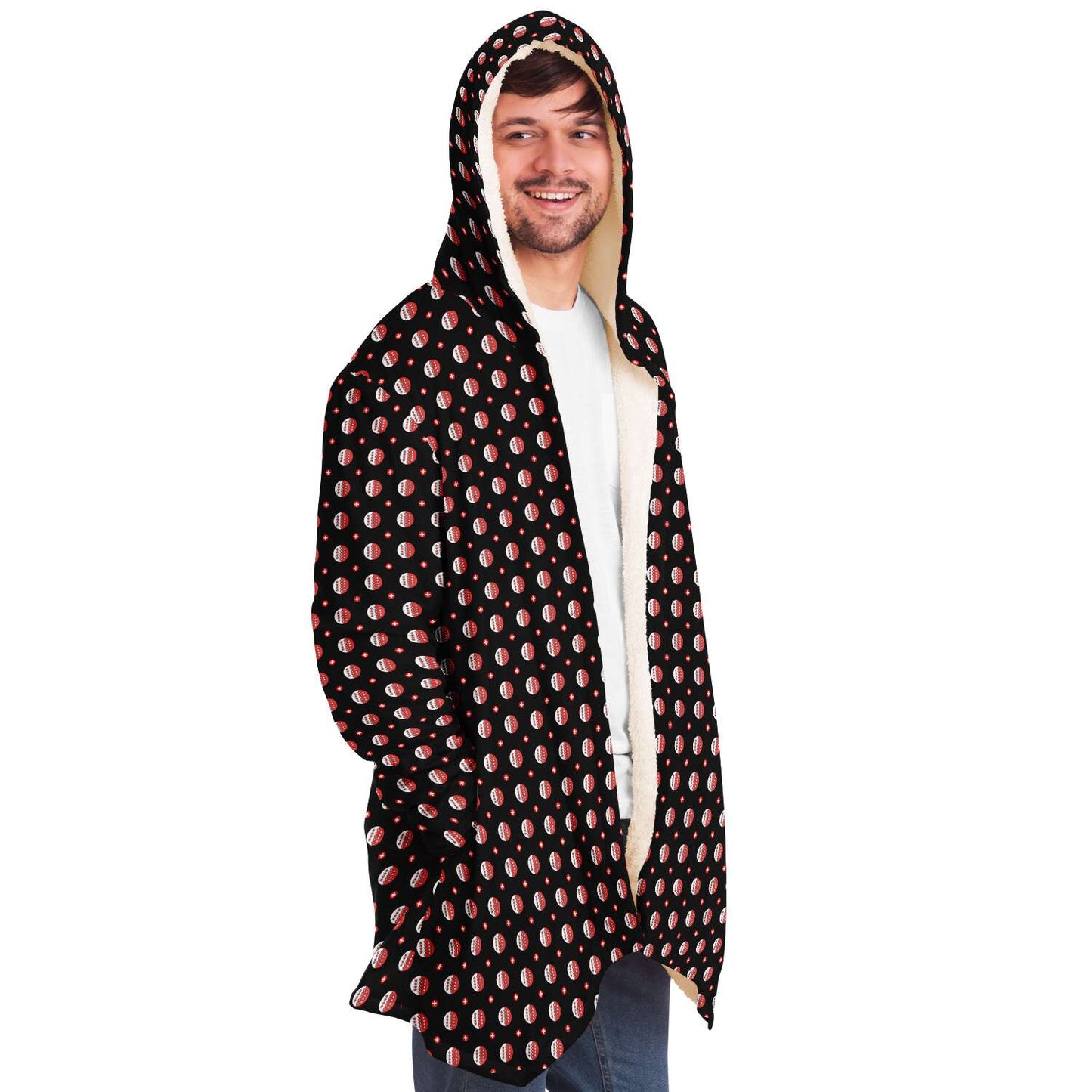 Microfleece Cape Coat | Walliser Muster