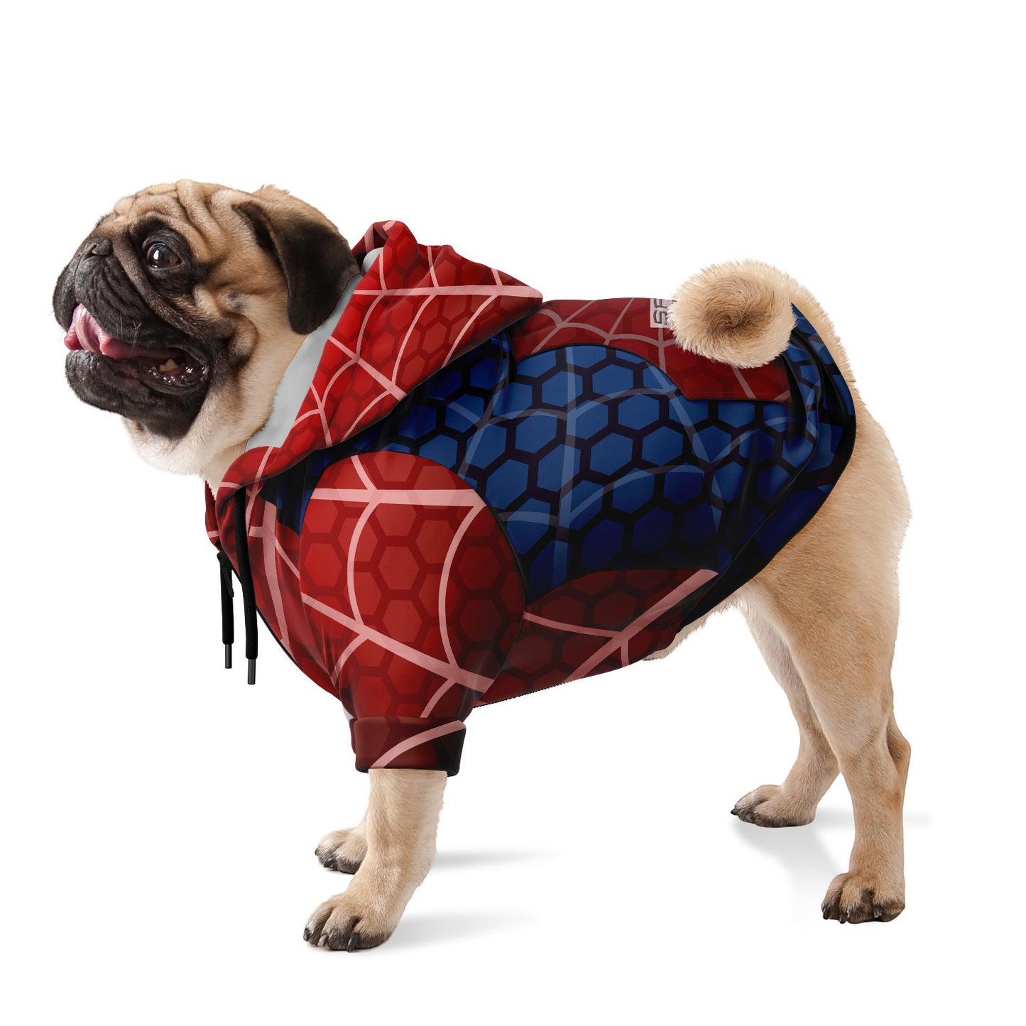 Kapuzenpulli mit Reißverschluss für Hunde | Spinnenhund