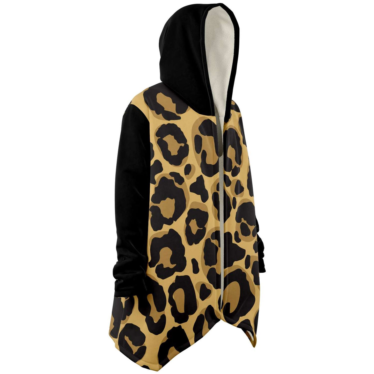 Cloak Hoodie | Léopard noir