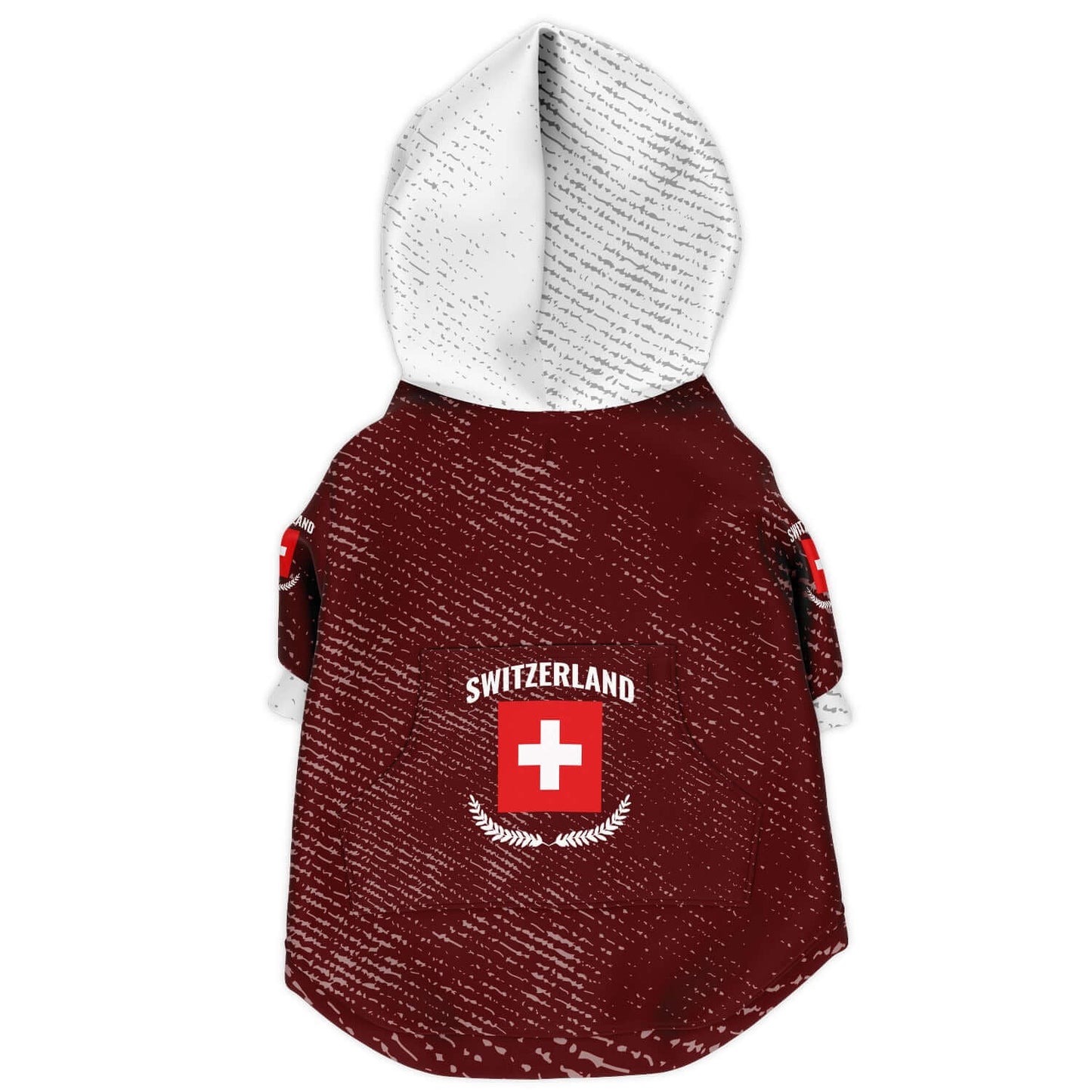 Hoodie zippé Suisse pour chiens