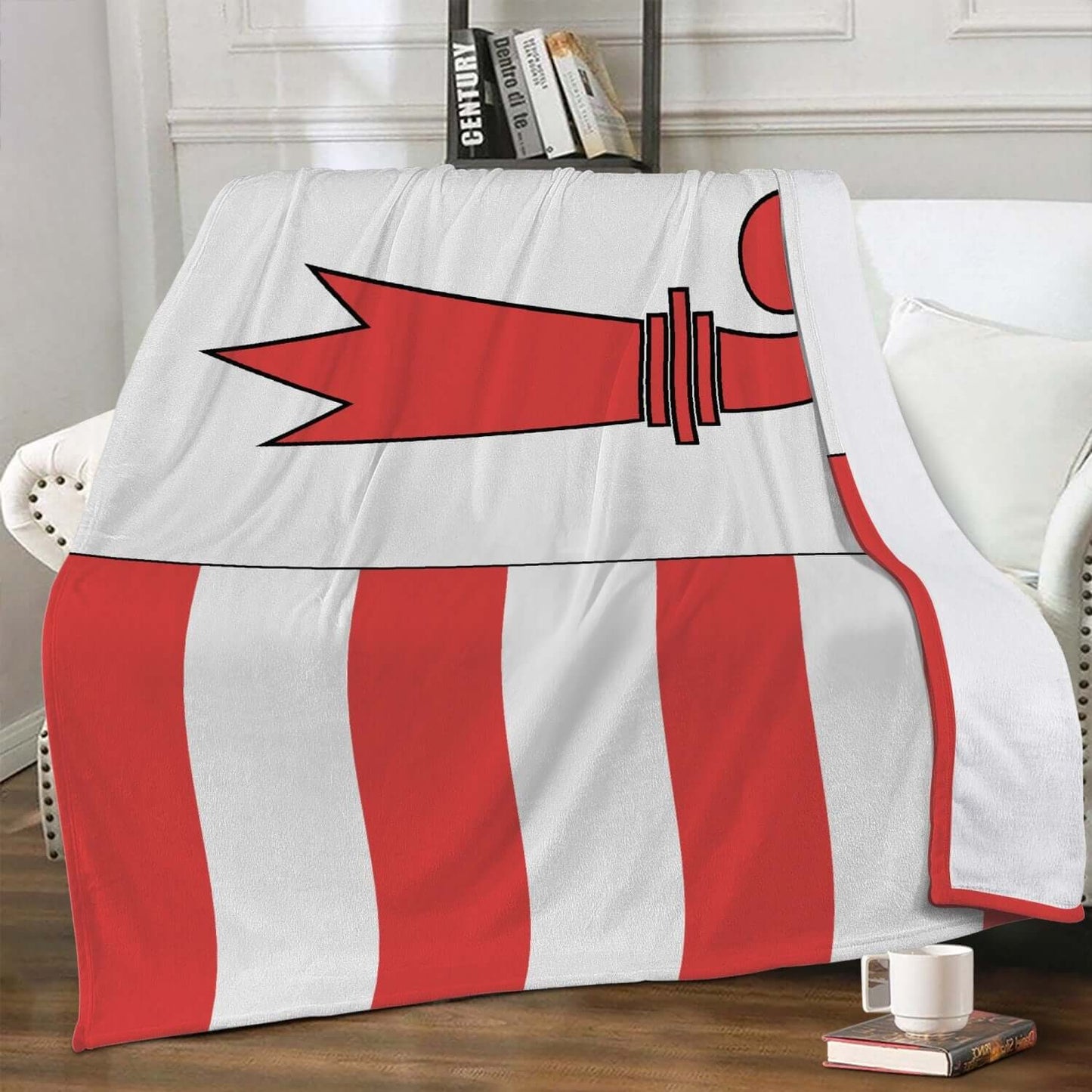 Couverture polaire Jura drapeau