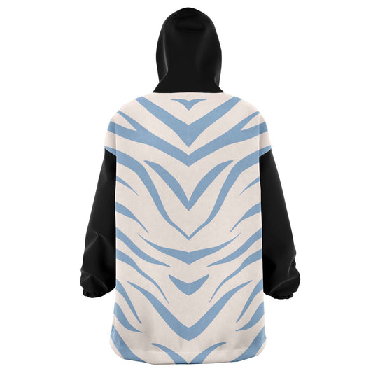 Snug hoodie | blue zebra
