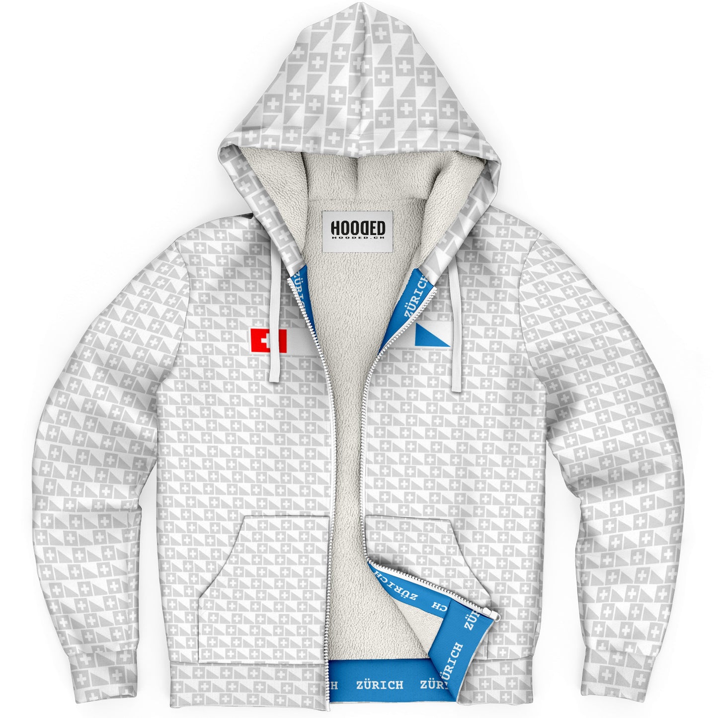 Deluxe Hoodie | Zurich motif blanc