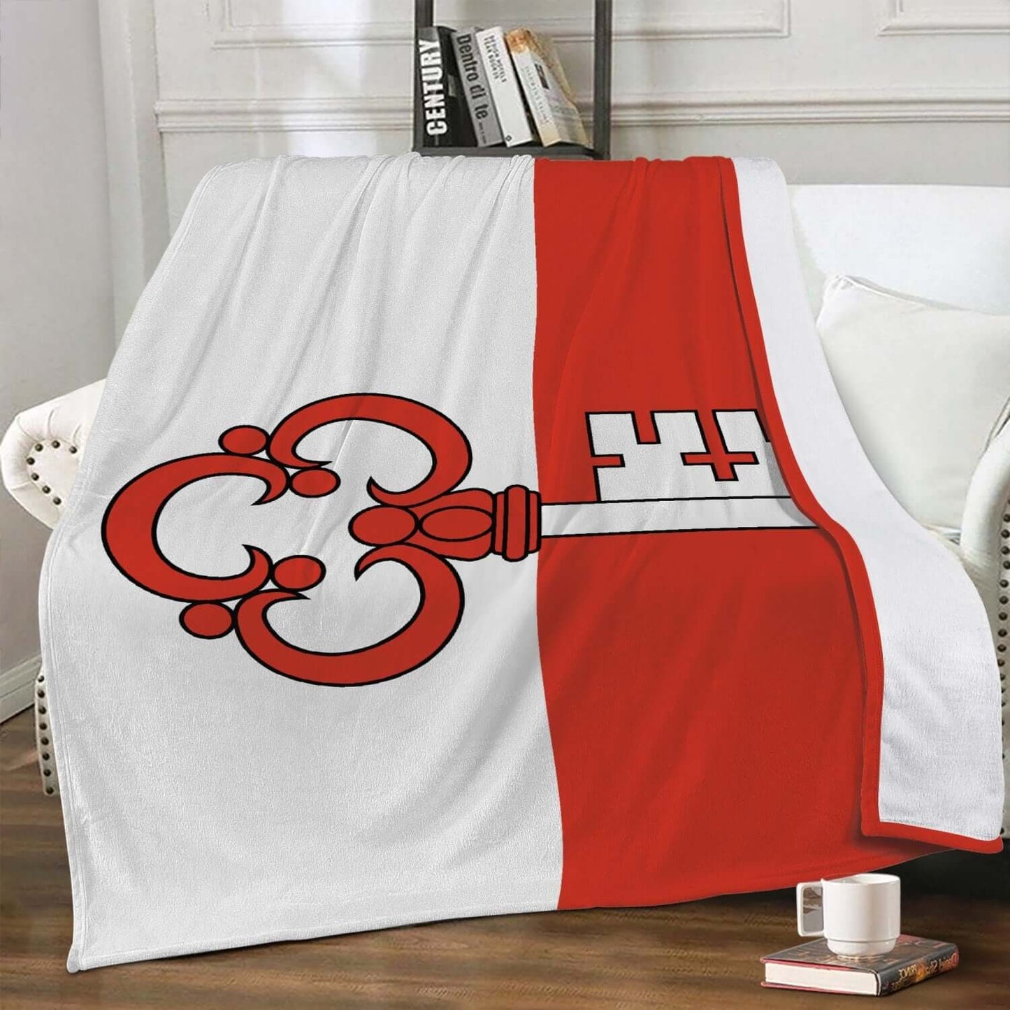 Couverture polaire Obwald drapeau