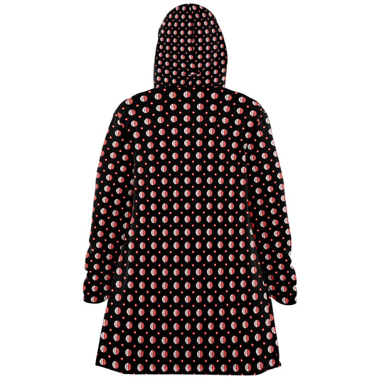 Manteau cap en micropolaire | Motif Valais