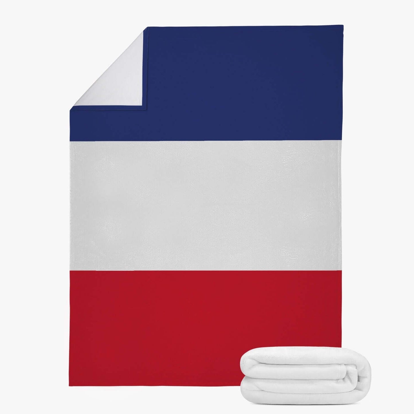 Couverture polaire France drapeau