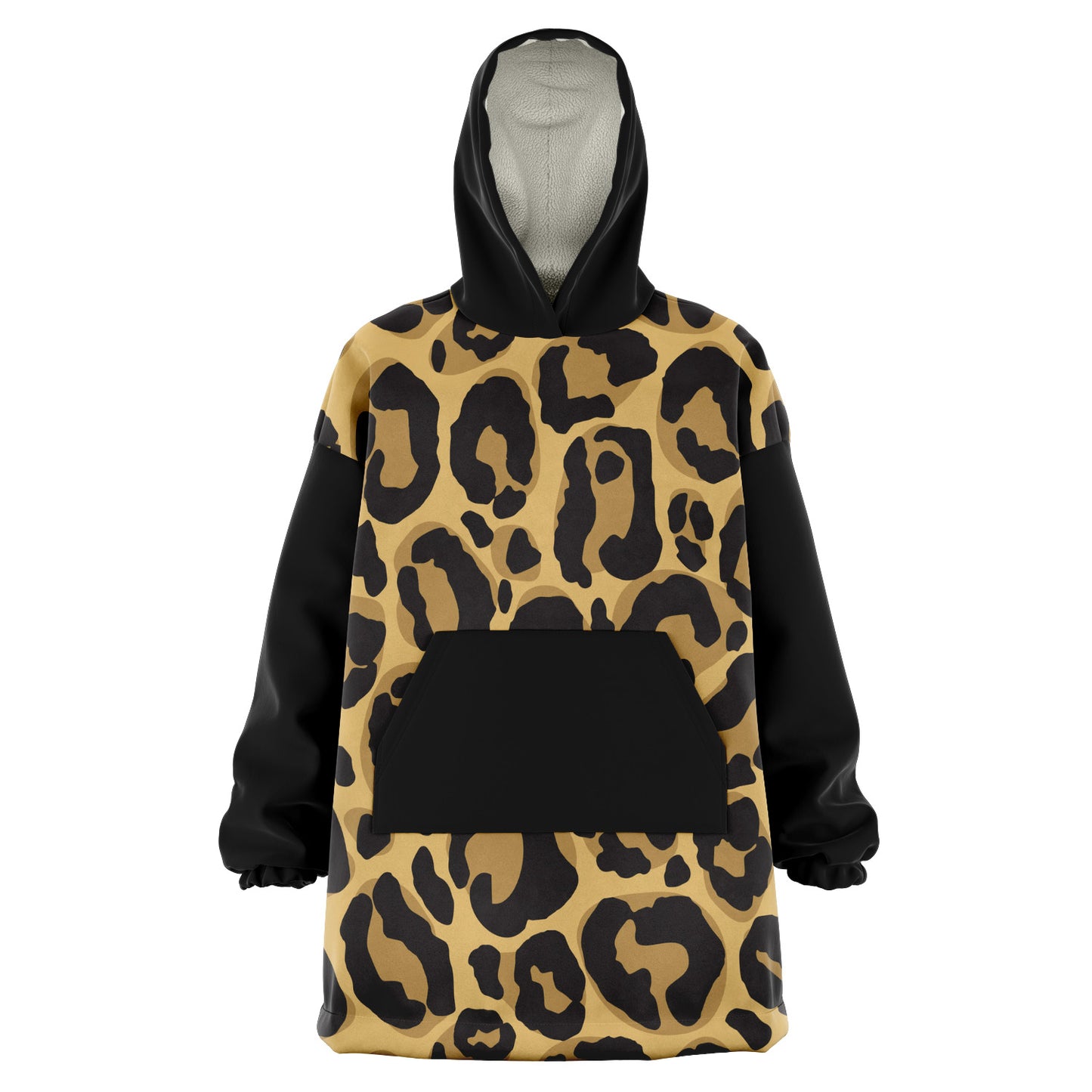 Snug hoodie | Léopard noir