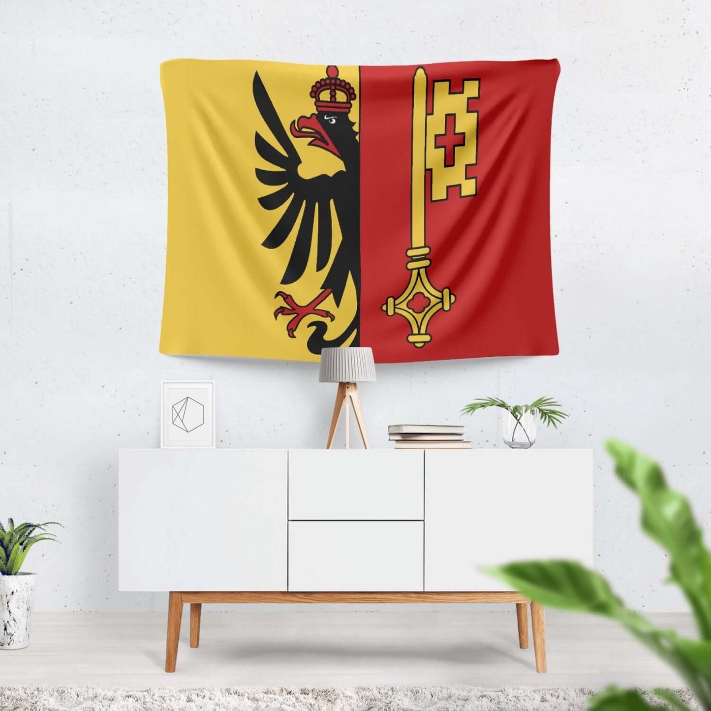 Genf - Wandteppich Flagge