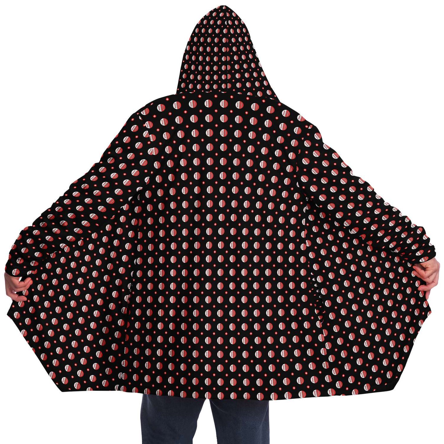 Microfleece Cape Coat | Walliser Muster