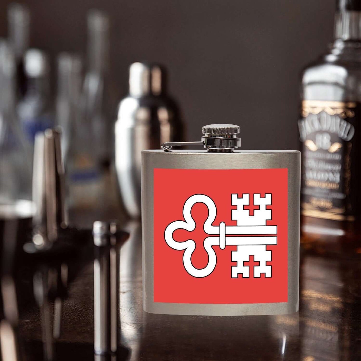 Nidwalden Taschenflasche aus Edelstahl