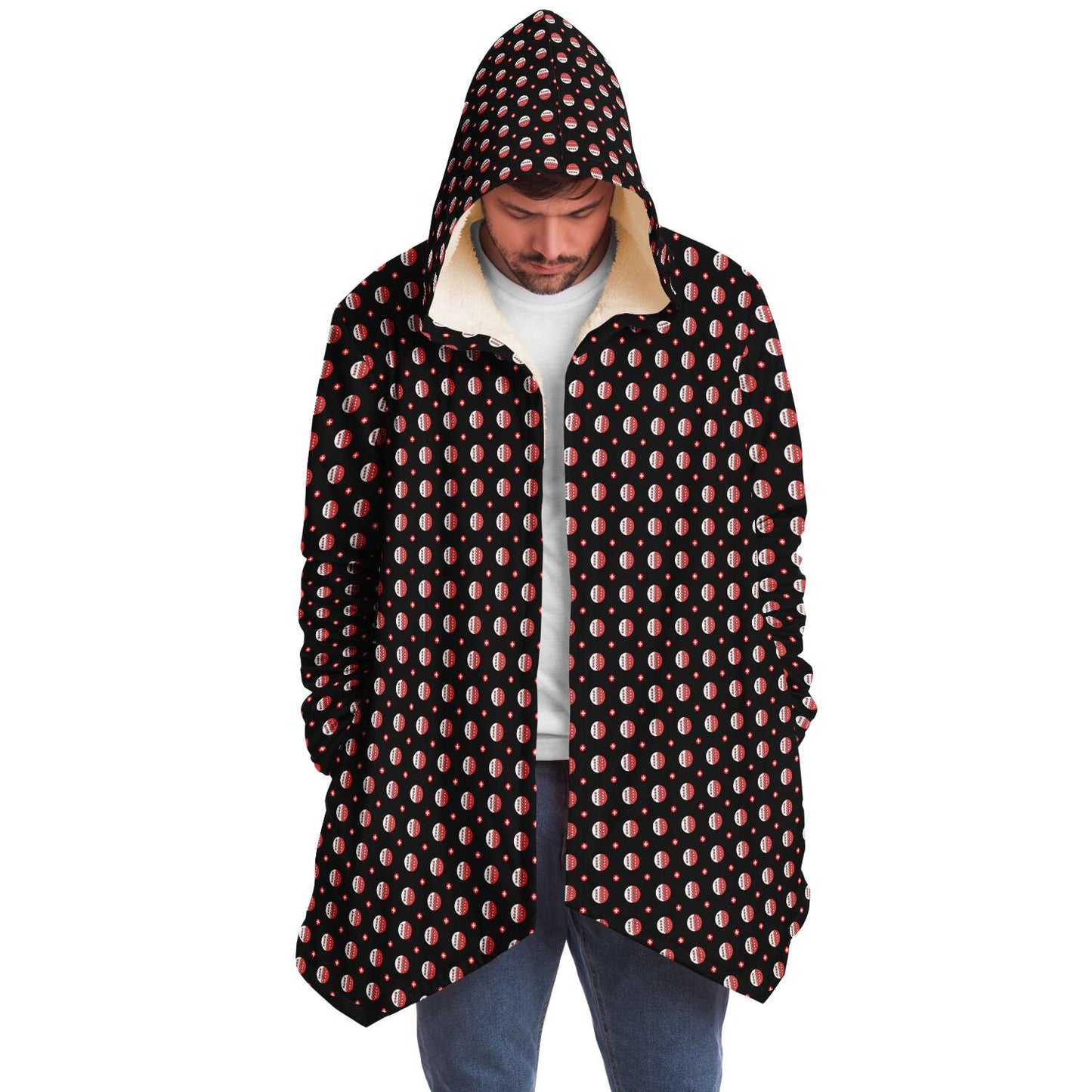 Microfleece Cape Coat | Walliser Muster
