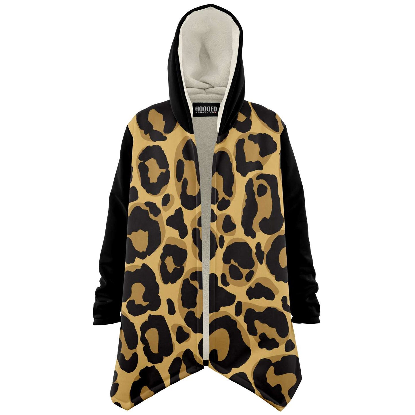 Cloak Hoodie | Léopard noir