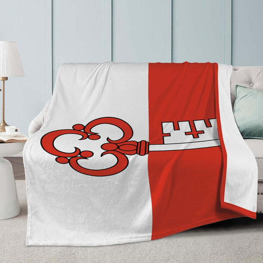 Couverture polaire Obwald drapeau