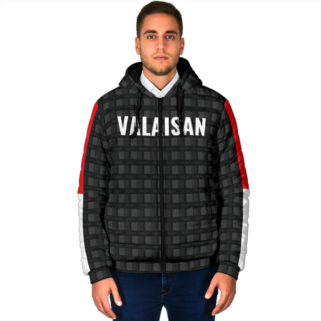 Veste doudoune noir Valaisan/ Valaisanne