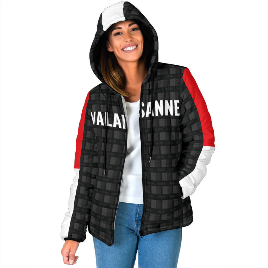 Veste doudoune noir Valaisan/ Valaisanne