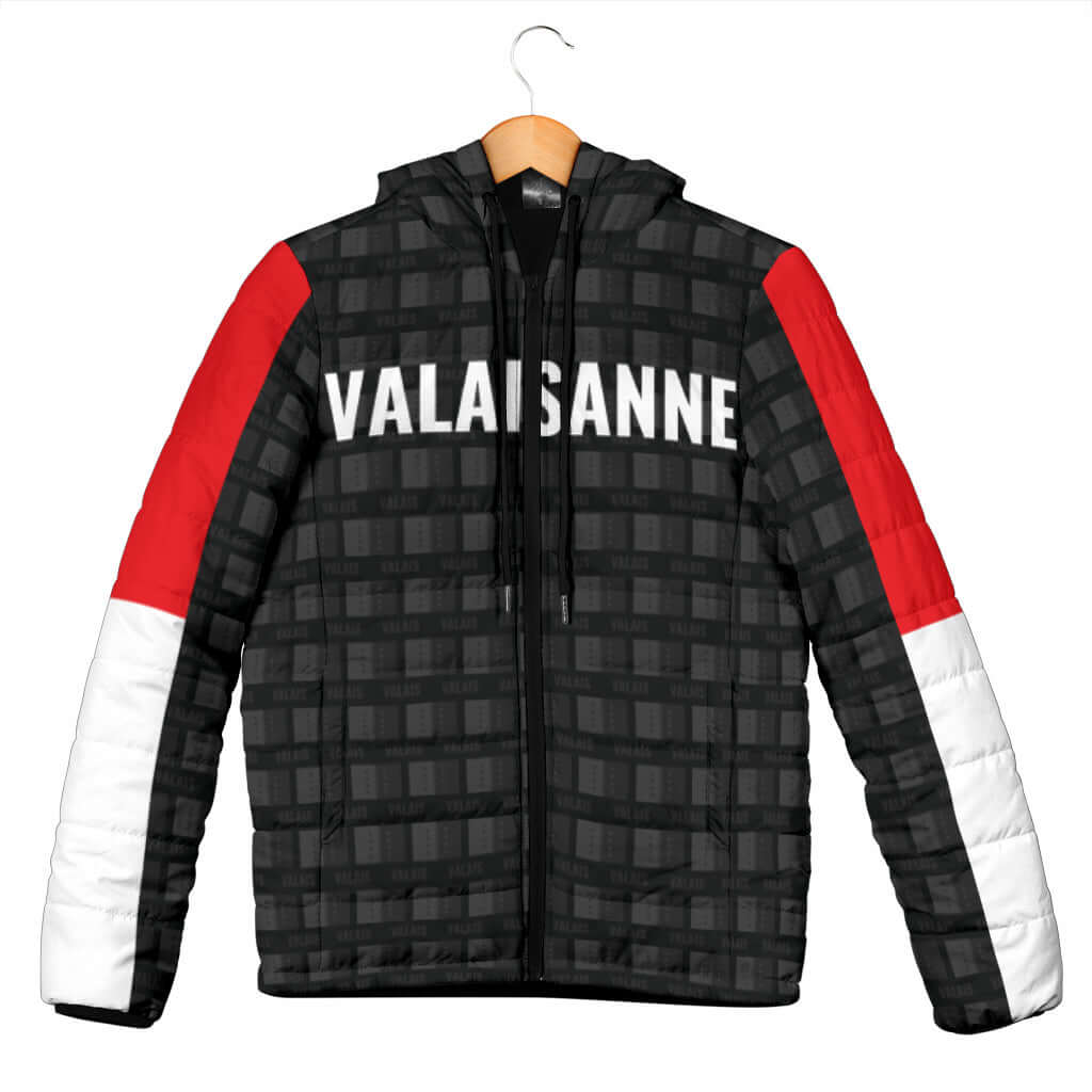 Veste doudoune noir Valaisan/ Valaisanne