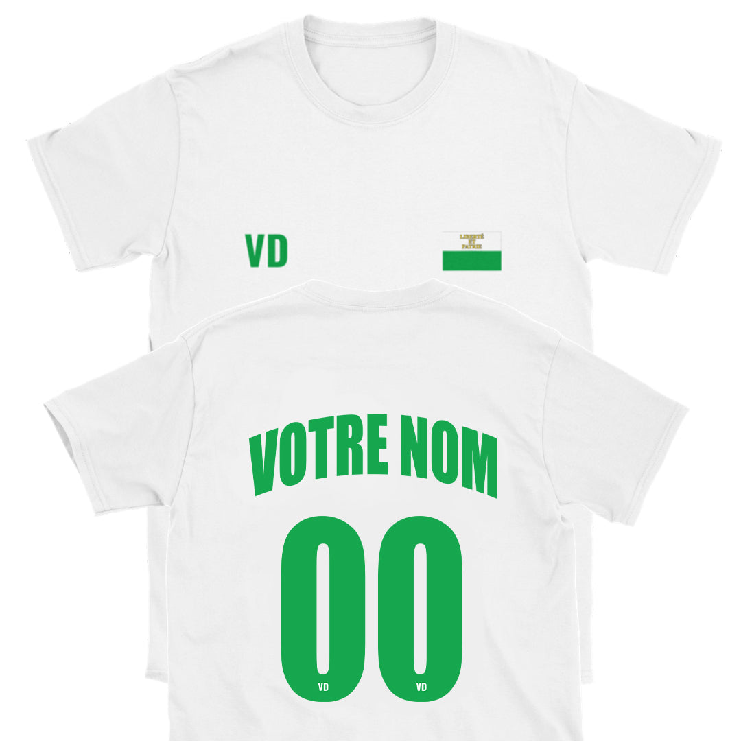 T-shirt Vaud personnalisé Nom + N°