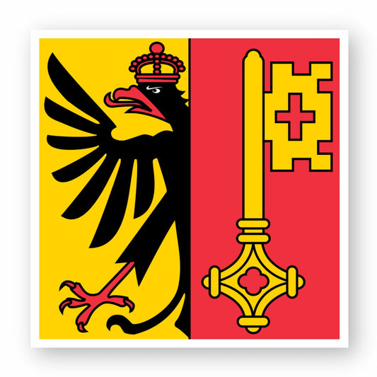 Autocollant Drapeau Genève
