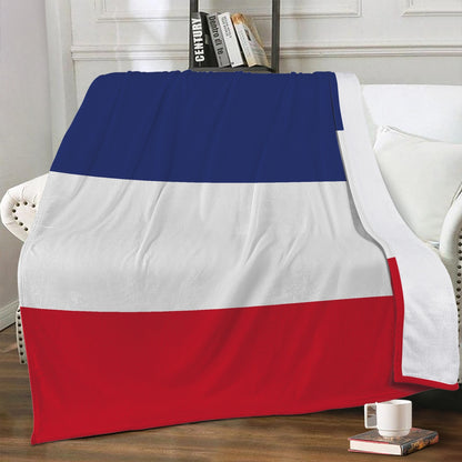 Couverture polaire France drapeau